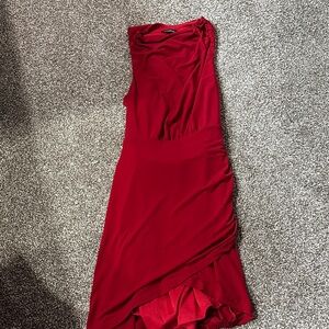 Le Chateau Asymmetrical Red Dress